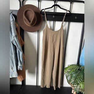Tan Jumpsuit